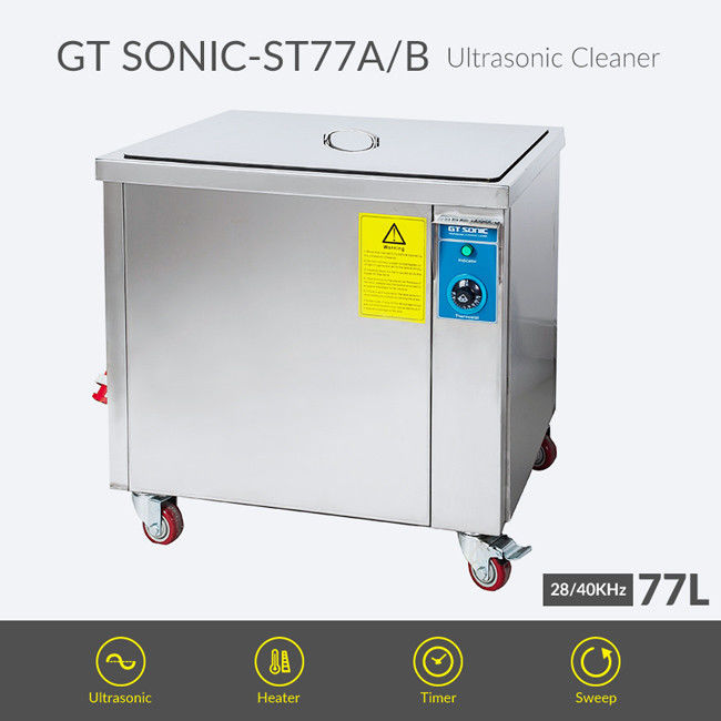 Industrial Gears Motors Parts Ultrasonic Cleaner High Power 30 - 100℃ Heating