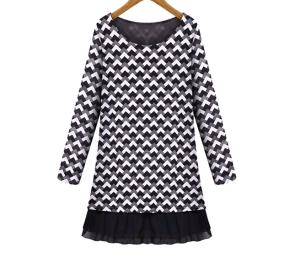 Quality 2016 new clothing for fat women dresses chiffon long sleeve maxi dresses wholesale
