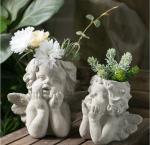 Creative Angel Garden Ornaments Art Vase Sculpture Flower Pot