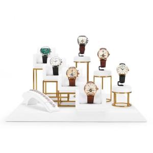 Quality OEM Logo PU Luxury Watch Display Wrist Watch Display Stand wholesale