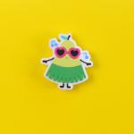Custom Teething Silicone Beads With Summer Sunglasses Bikini Swimsuit Shape