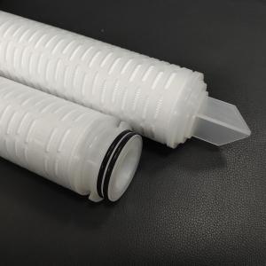 Quality 2.7&quot; OD 60μM Pleated Polypropylene Water Filter Cartridge wholesale
