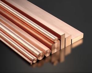 Quality Free Cutting Pure Copper Solid Round Bar Rod High Strength Width 10mm-125mm wholesale