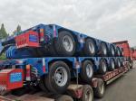 200t Load Capacity Widened Low-Flat Hydraulic Ladder Semi-Trailer for Transporta