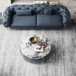 Round SS Coffee Table Sets Hotel Center Home Living Room Furniture