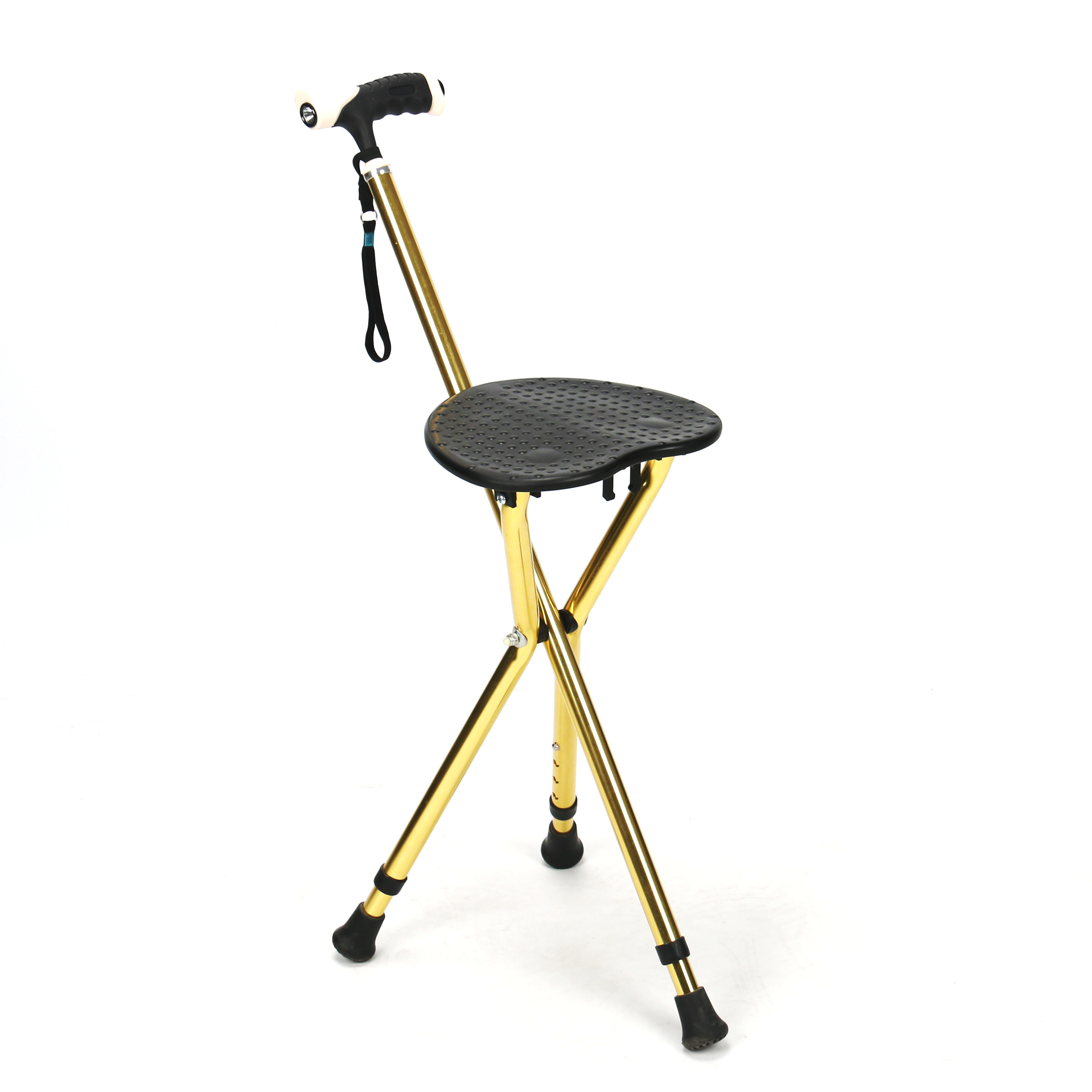 Multi - Functional Mobility Walking Aids Crutch With Chair Light Elderly Aluminum Medical Cane