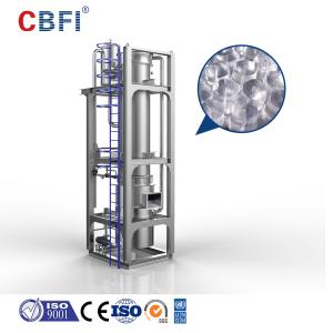 Quality 22mm 80 Tons Ammonia Tube Ice Machine In Food Preservation wholesale