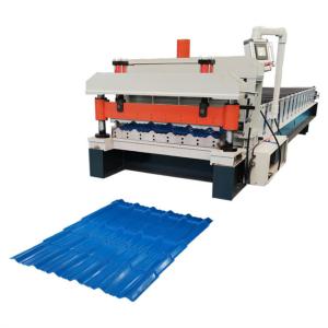 Quality Galvanized Steel Roof Tile Roll Former 380V 50Hz Plc Control System wholesale