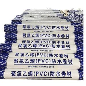 Quality Pvc Single Ply Membrane Waterproof Sheet Fleece Backed For Plat Roof Pvc Sheet Membrane wholesale