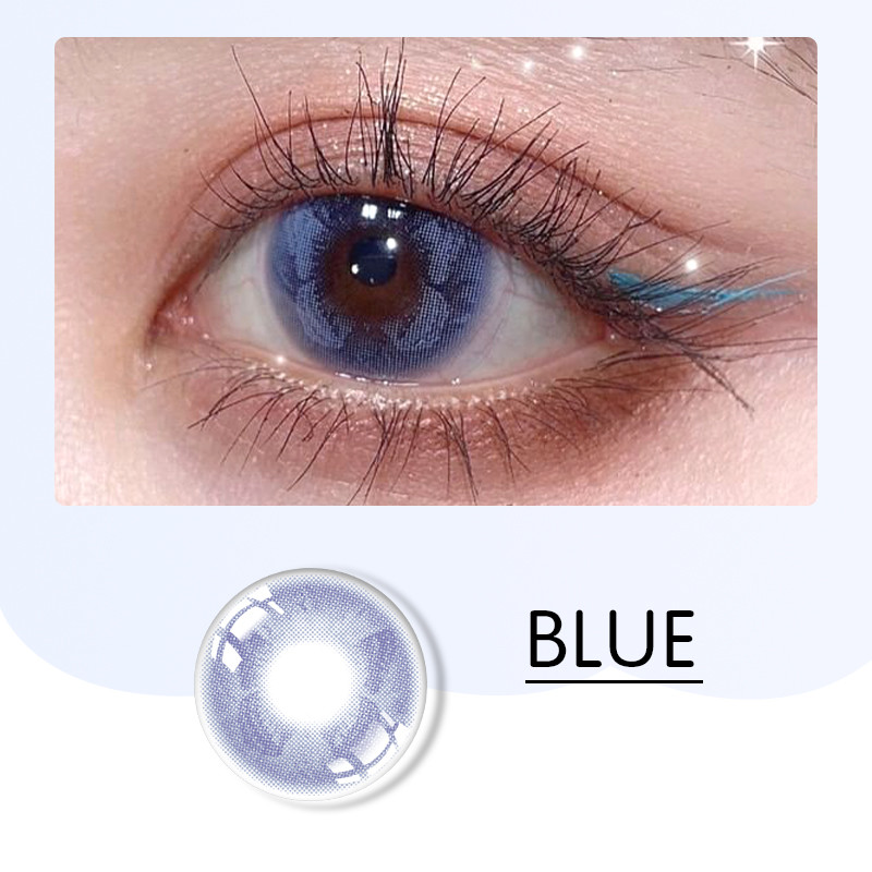 14mm Butterfly Color Prescribed Contact Lenses For Light Eyes