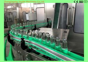 Quality 6000BPH Glass Bottle Filling Machine PLC Control System For Lemon / Sugarcane Juice wholesale