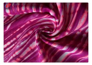 Print 80% Nylon Spandex Knit Fabric Warp Knit For Swimwear Bikini Bra