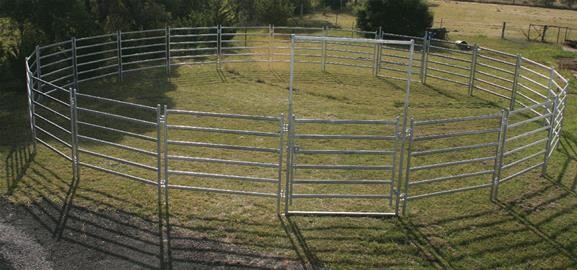 20 Panel Horse Arenas Inc Gate, Round Yard, Cattle Fences, Corral 14m Diameter