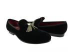 Customized Embroidered Mens Velvet Loafers Slip On Mens Driving Moccasins