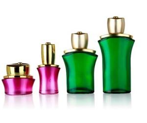 Quality 40ml 100ml 120ml Glass Perfume Bottles Screw Cap Face Cream Emulsion Storage wholesale