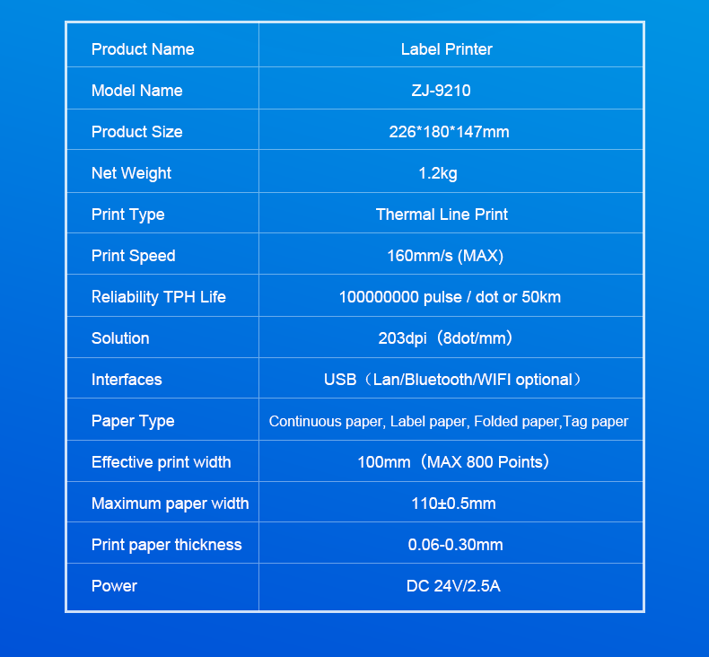 Desktop Thermal Label Barcode Printer shipping labels for Label Printing