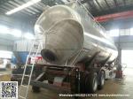 Aluminum Alloy Wheat Flour Bulk Tanker with Tipping Hydraulic Cylinder (6000USG