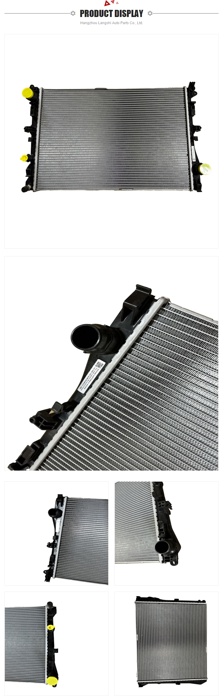 OE NO. 0995002103 Aluminum Radiator Water Tank for Mercedes-Benz W205 W213 X253 X257