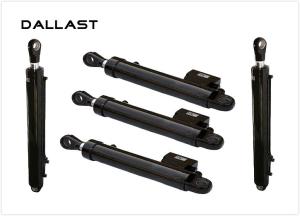 Quality Welded Hydraulic Cylinders Double Acting Chrome , Hydraulic Oil Cylinder wholesale