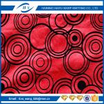 100% Polyester printed flocked sofa fabric