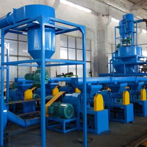 Quality 45Kw 60 Mesh Rubber Grinder Machine Old Tyre Recycling Machine wholesale