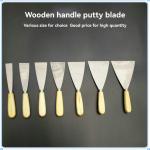 Stainless Steel Blade Wood Handle Scraper Putty Knife for Custom Logo Personaliz