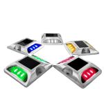 Yellow Flashing Light Cast Aluminium Square Road Stud for Road Safety