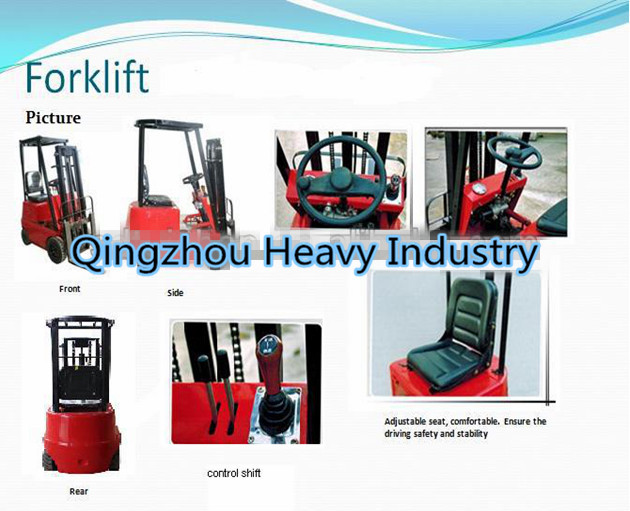 articulated equipment 3.0 ton lift with electric forklift brake master cylingder with ce