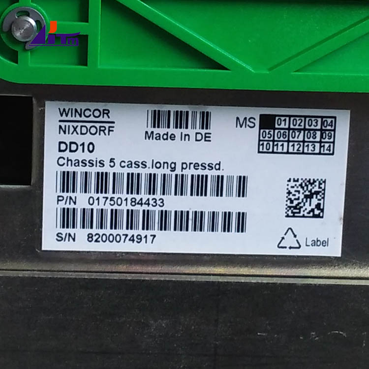 Wincor Nixdorf Cineo C4060 C4040 Chassis 5 Cass.Long Pressd 01750184433 1750184433