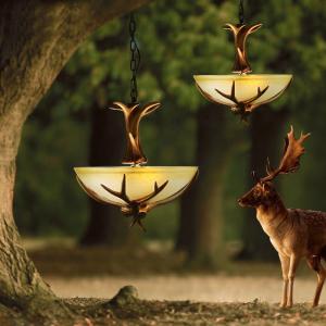Quality American Vintage Style Resin Antler Chandelier Ceiling Deer Horn Pendant Lights (WH-AC-32) wholesale