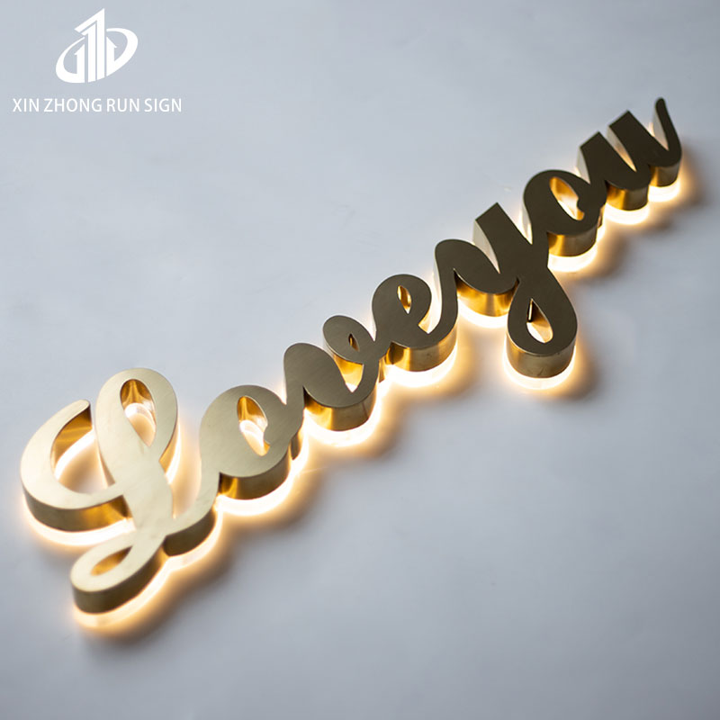 New LED acrylic backlit 3d billboard letter logo