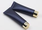 Black Surface Biodegradable Cosmetic Tubes 100ml With Golden Screw Cap