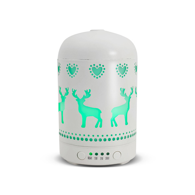 Home office Aromatherapy Essential Oil Diffuser 100ml Metal Art Ultrasonic Aroma Humidifier