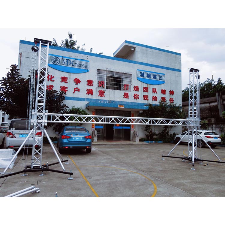 Customized F34 Aluminum Square Truss Segment with 15-18 Degree Hardness and OEM Main Tube