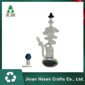 Quality Hesen Hand Borosilicate 10inch Water Pipes Glass Bongs wholesale