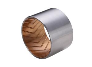 Quality JF803 Wrapped Bronze Bimetal Bearings ISO 3547 DIN1494 Standard Type With V Oil Groove wholesale