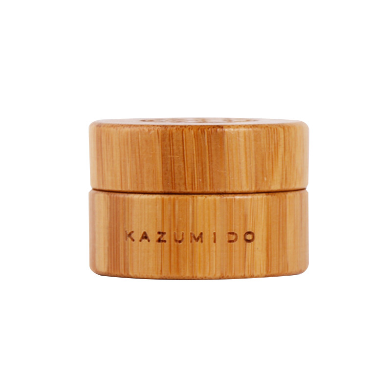 Cosmetic Packaging Wooden Cream Jar Empty Bamboo Plastic Jar