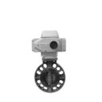 UPVC Electric Actuated Butterfly Valve Dn50 - Dn300 Wafer flange Connection
