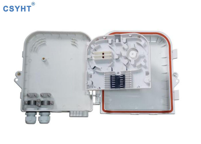 2x8 PLC IP65 Ftth Fiber Optic Termination Box With Lock