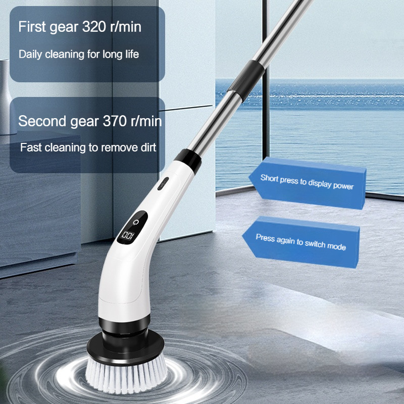New 9 In1 Electric Spin Scrubber With Display Screen