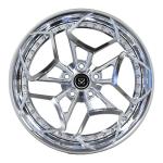 Chrome Wheels 2 Piece Forged Custom Step Rims 20inch For Mercedes Benz A35