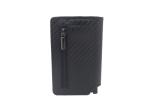 Carbon PU Leather RFID Credit Card Organizer Wallet Rectangle Card Holder