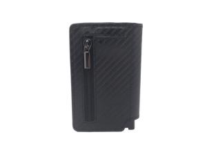 Quality Carbon PU Leather RFID Credit Card Organizer Wallet Rectangle Card Holder wholesale