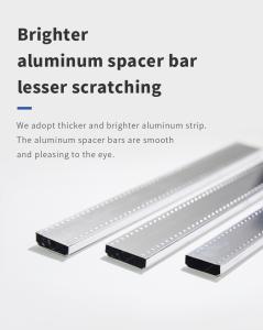 Quality 4 mm unbendable aluminum spacer bar for glass sliding door accessories wholesale