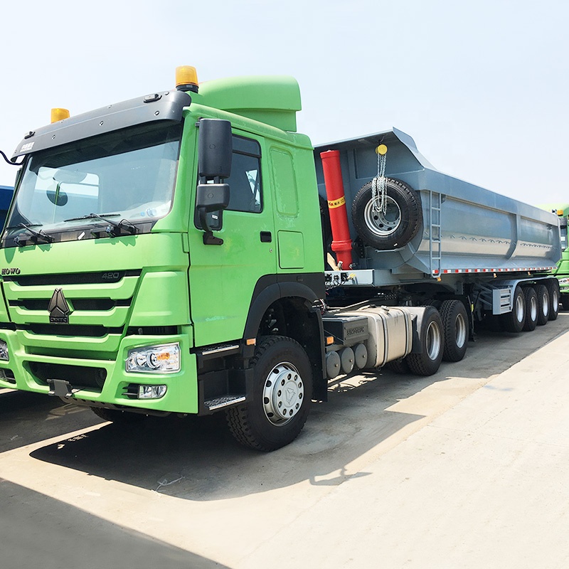 3 /4 /5 Tri Axle 35 Cubic Meter 40 Cbm 60 Tons 80ton Heavy duty Dump Truck U-shape Tipper Semi Trailer for Sale
