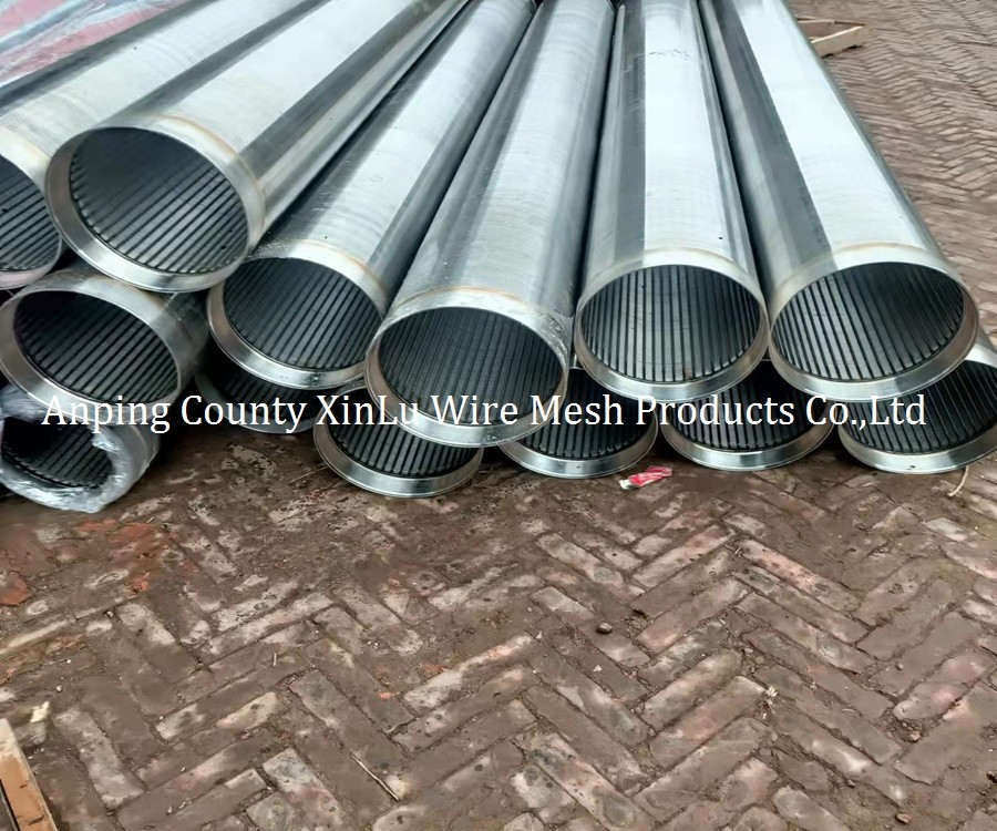 Energy Saving Wedge Wire Wrapped Screens 4m Length Filter Rating 80% 1.0mm Slot