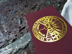 Quality Shining Gold Foil Stamped Business Card On High Quality Red Velvet Touch Paper wholesale