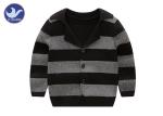 Boys Tailored Collar Kids Sweater Coat Stripes Children Knitted Blazer Suit