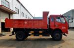 500Nm 4x2 Wheel Rear Tipping Dump Truck For Half A Row By Dongfeng