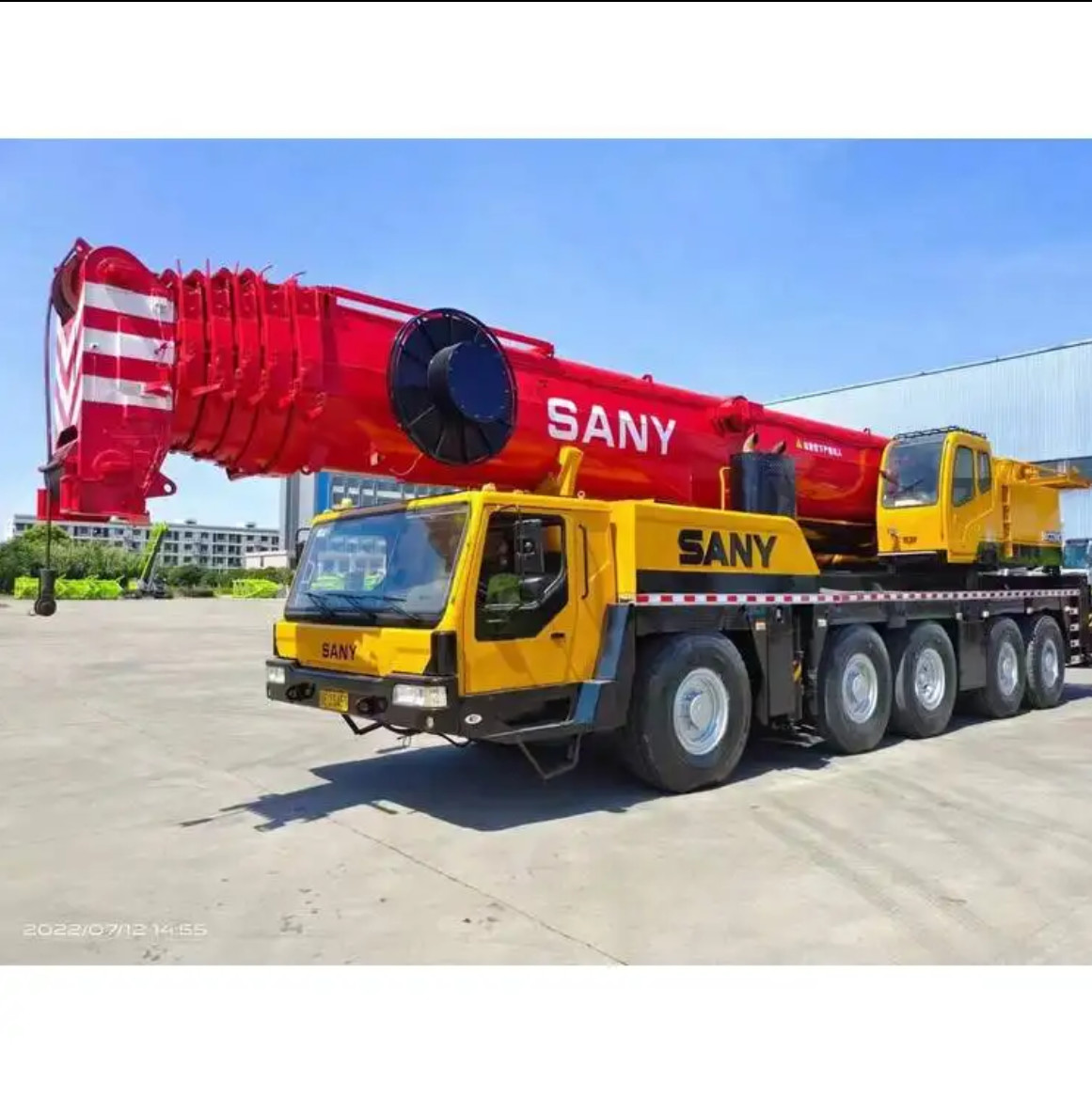 Sany 220T Rough Terrain Used Truck Mounted Mobile Crane With Spare Parts For Sale